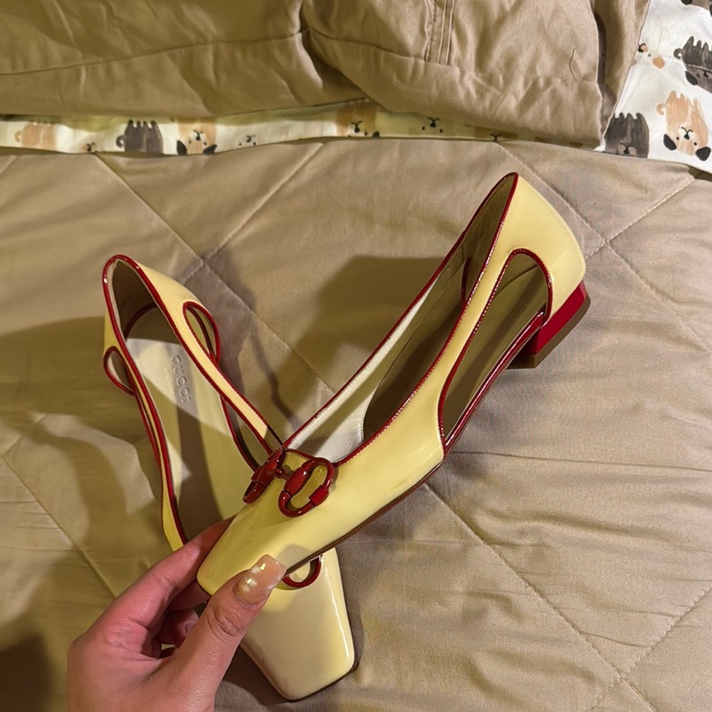 Women’s Gucci vintage heels patent flats new with little defects - Picture 9 of 9